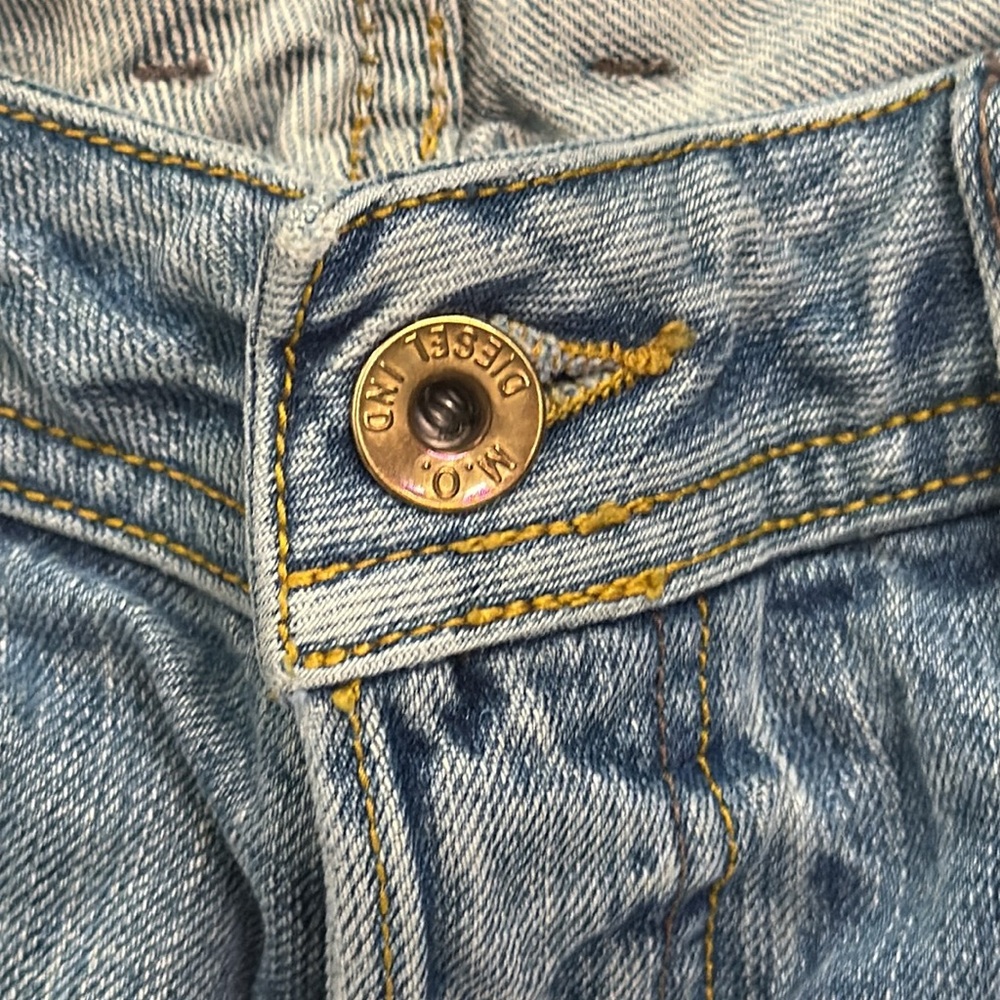 Diesel Zathan Low Rise Boot Cut Distressed Jeans SZ 31 - Picture 4 of 10